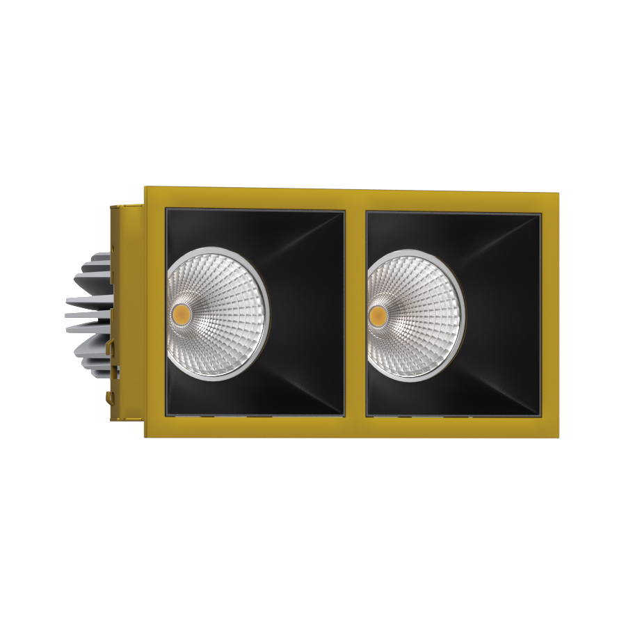 Встраиваемый светодиодный светильник Ledron RISE KIT 2 LED 3000K Gold-Black — изображение 2