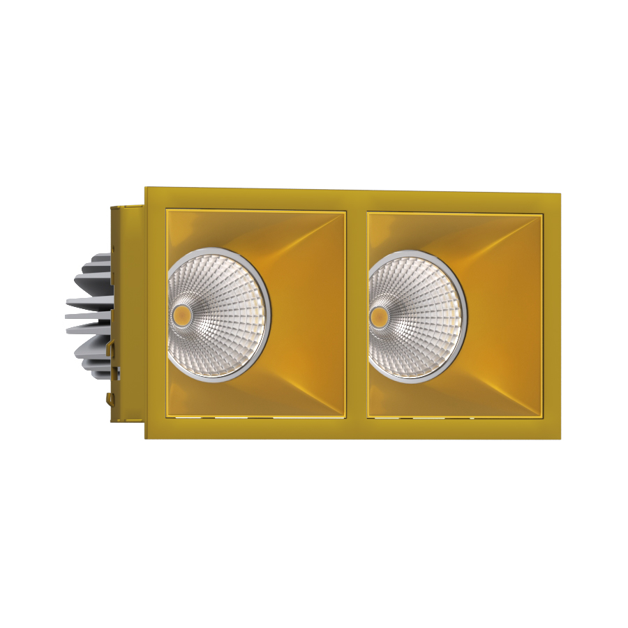 Встраиваемый светодиодный светильник Ledron RISE KIT 2 LED 4000K Gold — изображение 2