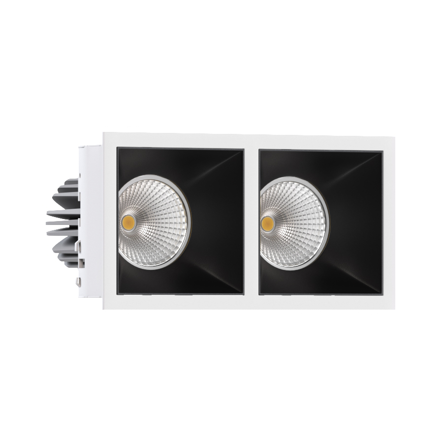 Встраиваемый светодиодный светильник Ledron RISE KIT 2 LED 3000K White-Black — изображение 2