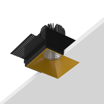Встраиваемый светодиодный светильник Ledron RISE SQ H KIT1 LED 4K Gold