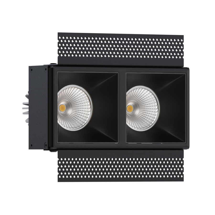 Встраиваемый светодиодный светильник Ledron RISE SQ H KIT2 LED 3K Black — изображение 2