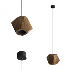 Подвесной (накладной) светильник RUBIK 2 Wooden Lamp под сменную лампу