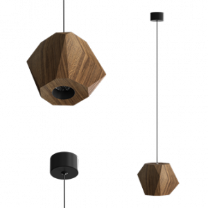 Подвесной (накладной) светильник RUBIK Wooden Lamp под сменную лампу