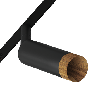 Светодиодный светильник для магнитной системы Ledron Sagi S40 Wooden Zigbee Black 4000K