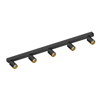 Накладной поворотный светодиодный светильник Ledron SAGITONY E5 S60 Black-Gold Dim 4000K