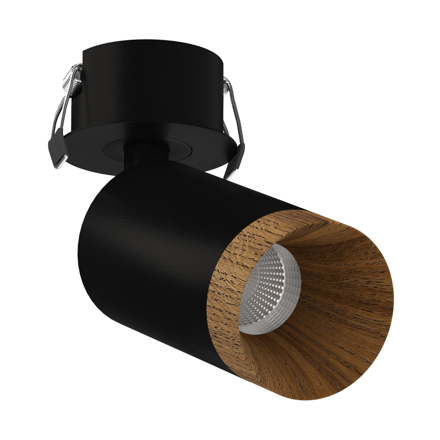 Встраиваемый светодиодный светильник Ledron SAGITONY R Basic S60 Wooden Black — изображение 2