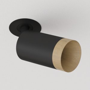 Встраиваемый  светодиодный светильник Ledron SAGITONY R Basic S60 Wooden Black