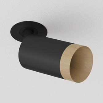 Встраиваемый светодиодный светильник Ledron SAGITONY R Basic S60 Wooden Black