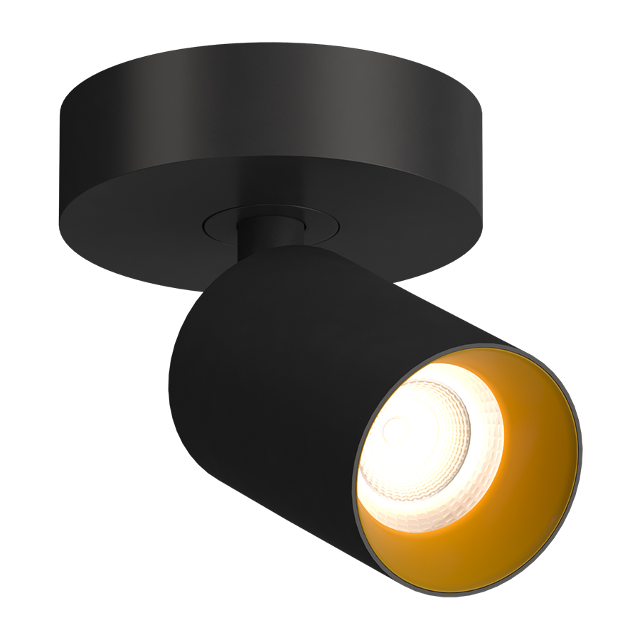 Накладной поворотный светодиодный светильник Ledron SAGITONY R1 S60 Dim Black-Gold 4000K — изображение 2