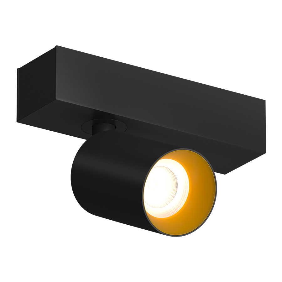 Накладной поворотный светодиодный светильник Ledron SAGITONY E S60 Black-Gold 4000K — изображение 2