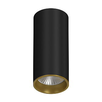 Накладной светодиодный светильник Ledron SLC7392/12W Black-Gold 4000K