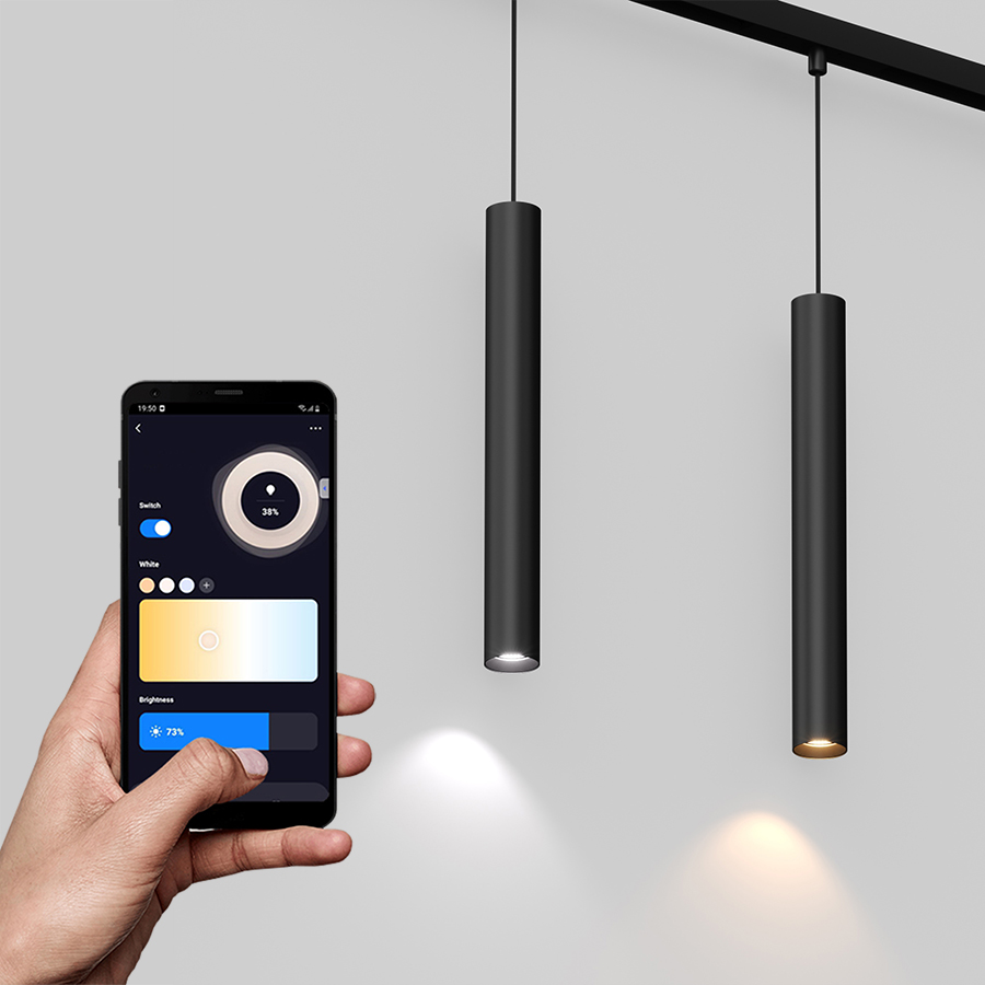 Подвесной светодиодный светильник для магнитной системы Ledron TUBE Zigbee Black — изображение 3