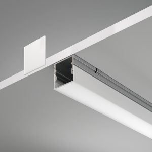 Алюминиевый профиль накладной 21x21 (Серебро