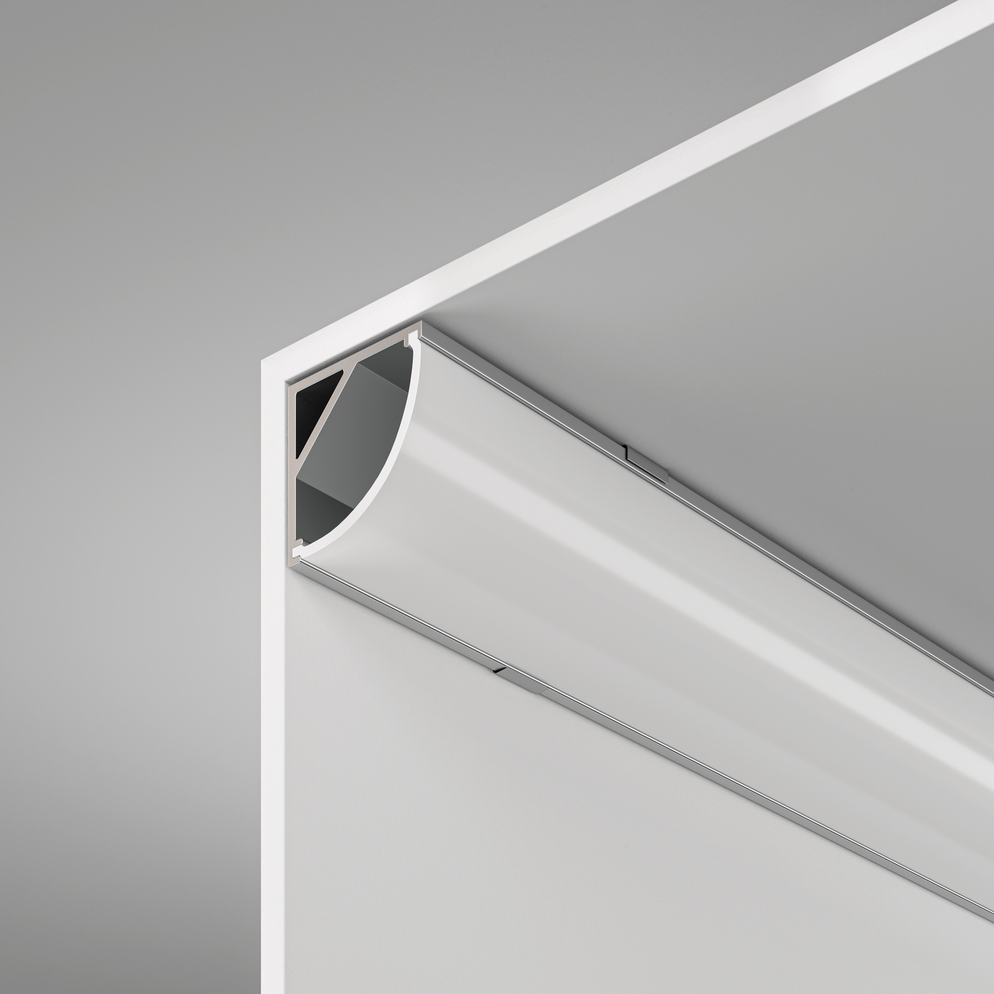 Алюминиевый профиль накладной угловой 16x16 (Серебро, 2 м), ALM008S-2M Профиль Led Strip ALM008S-2M — изображение 4