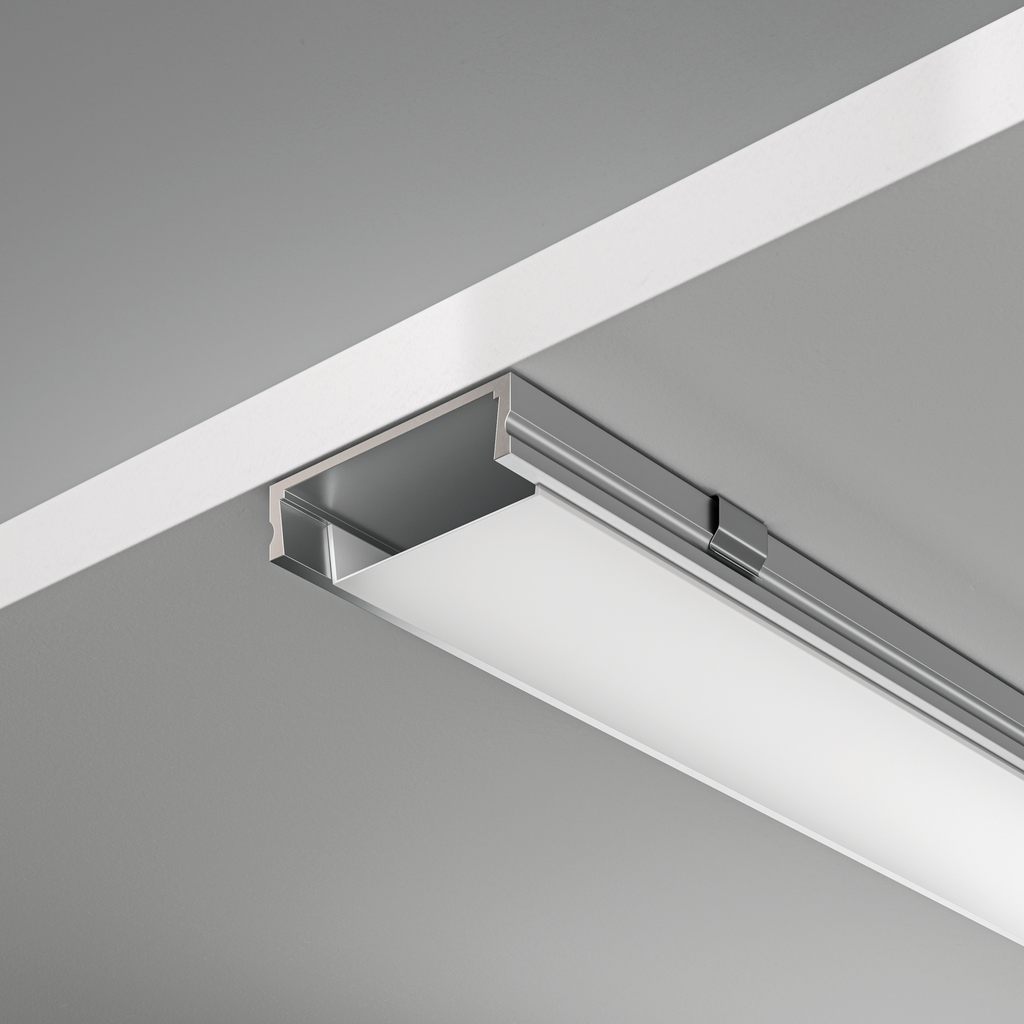Алюминиевый профиль накладной 24x6 (Серебро, 2 м), ALM002S-2M Профиль Led Strip ALM002S-2M — изображение 4
