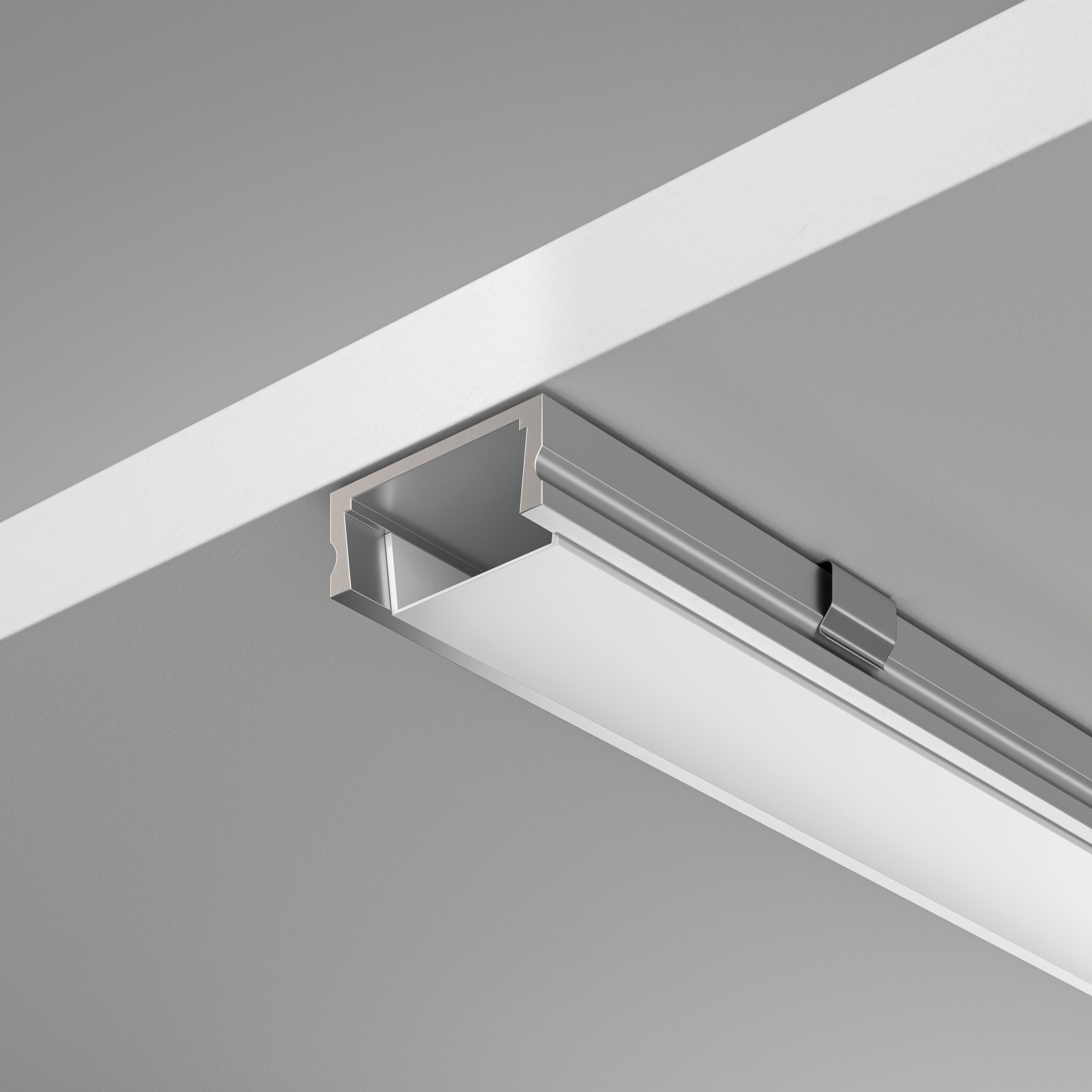 Алюминиевый профиль накладной 15x6 (Серебро, 2 м), ALM001S-2M Профиль Led Strip ALM001S-2M — изображение 4