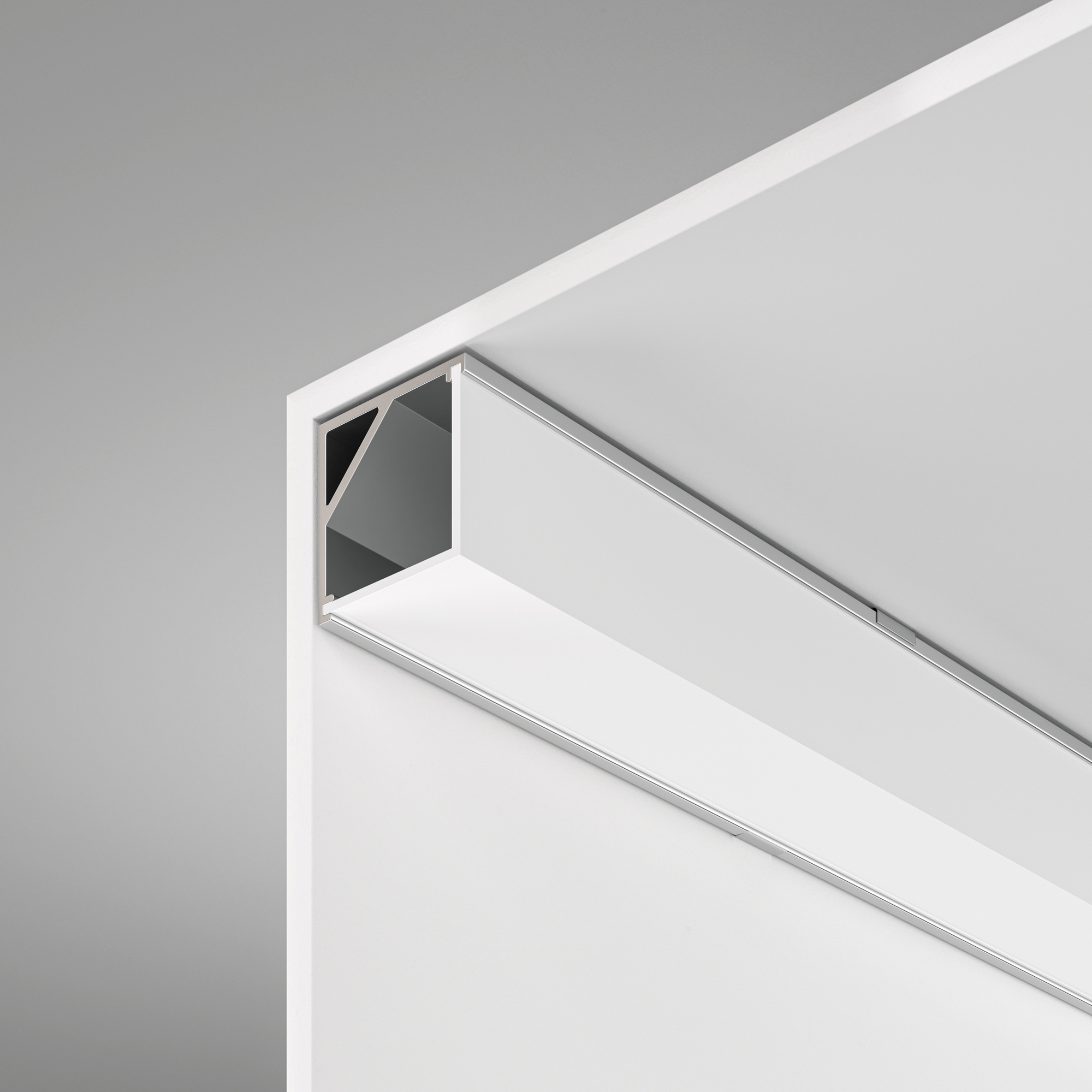 Алюминиевый профиль накладной угловой 16x16 (Серебро, 2 м), ALM009S-2M Профиль Led Strip ALM009S-2M — изображение 4