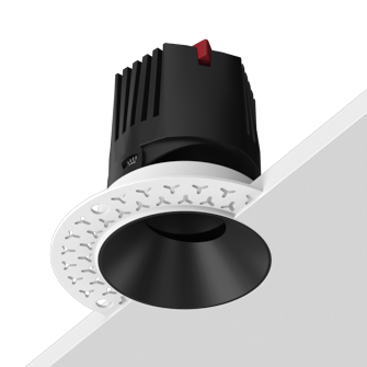 Встраиваемый светодиодный светильник под шпаклевку Starship Black 12W Zigbee