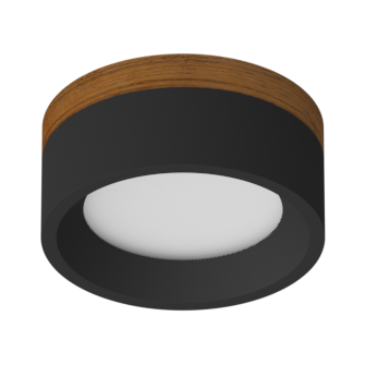 Накладной светодиодный светильник Ledron SUITABLE LARGE Wooden Black TRIAC