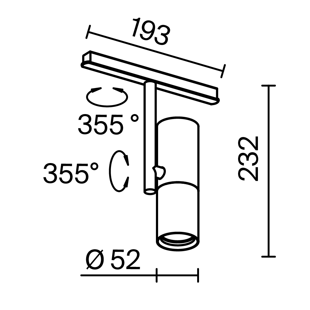 Трековый светильник Элти / Elti Exility 3000K 12Вт 36° Трековый светильник Technical TR005-2-12W3K-B — изображение 2