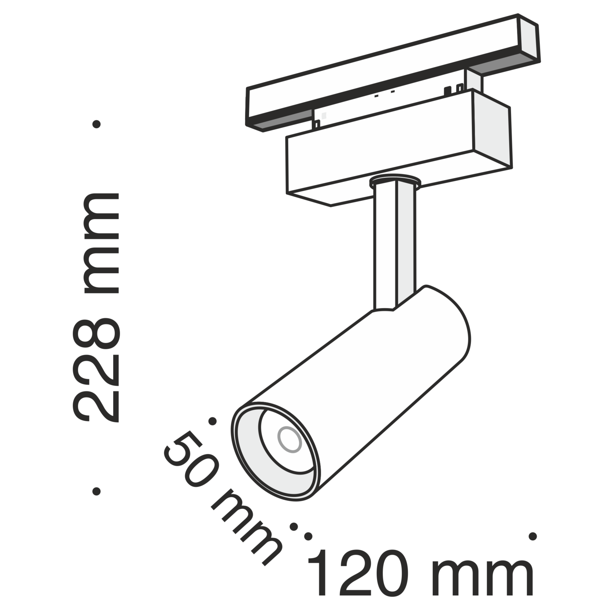 Трековый светильник Фокус / Focus Led S35 4000K 9Вт 24° Трековый светильник Technical TR019-2-10W4K-B — изображение 4