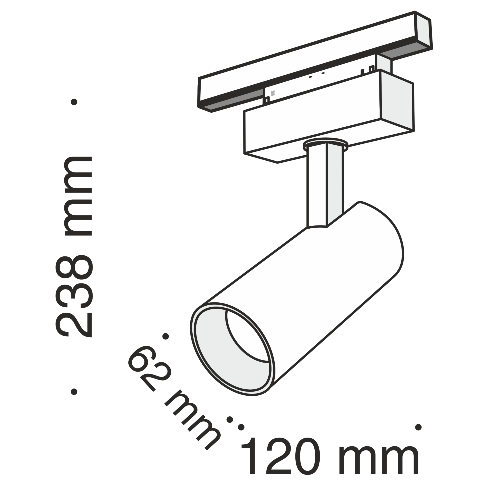 Трековый светильник Фокус / Focus Led S35 4000K 18Вт 24° Трековый светильник Technical TR019-2-15W4K-B — изображение 2