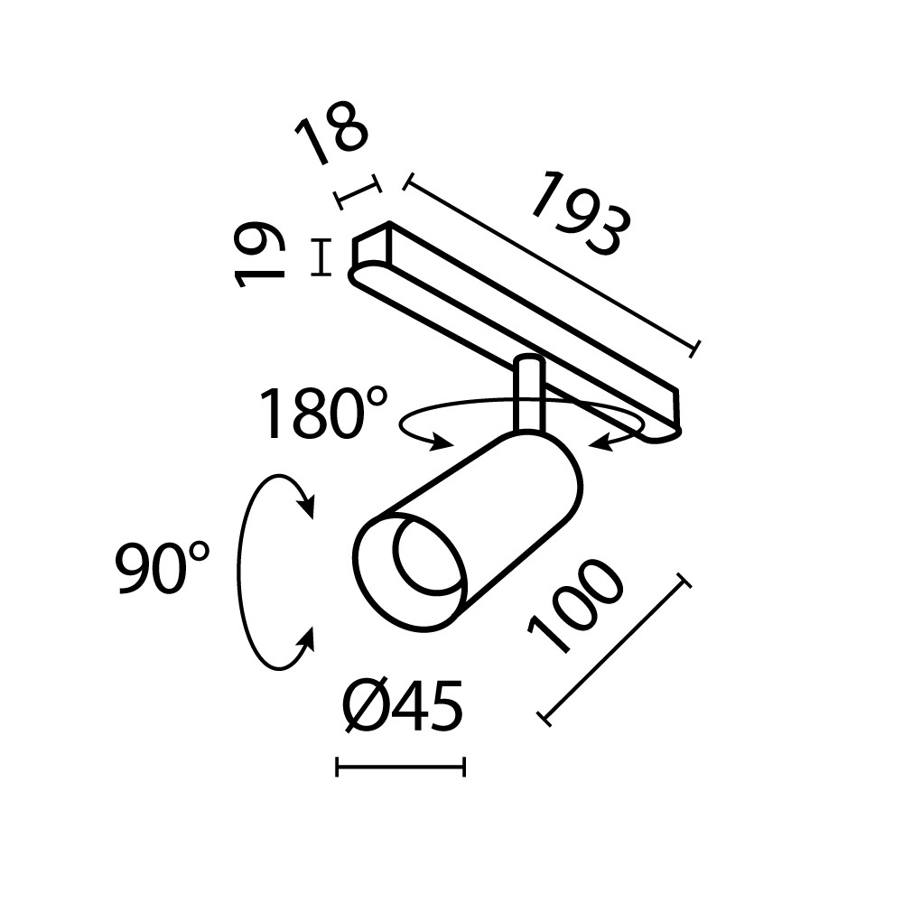 Трековый светильник Фокус / Focus Led Exility 3000K 5Вт 24° Трековый светильник Technical TR032-2-5W3K-S-B — изображение 4