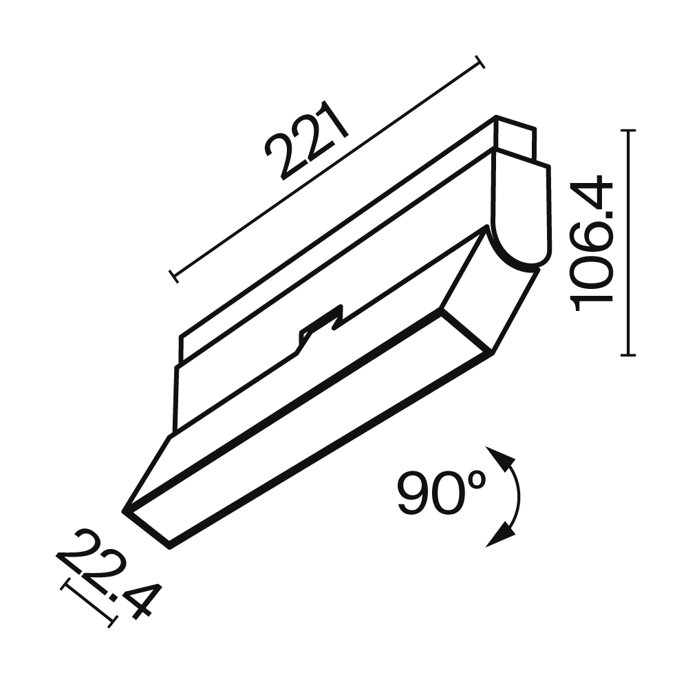 Трековый светильник Базис / Basis Exility 2700-6000K 12Вт 120° Dim Dali1 Трековый светильник Technical TR036-4-12WTW-DD-B — изображение 2