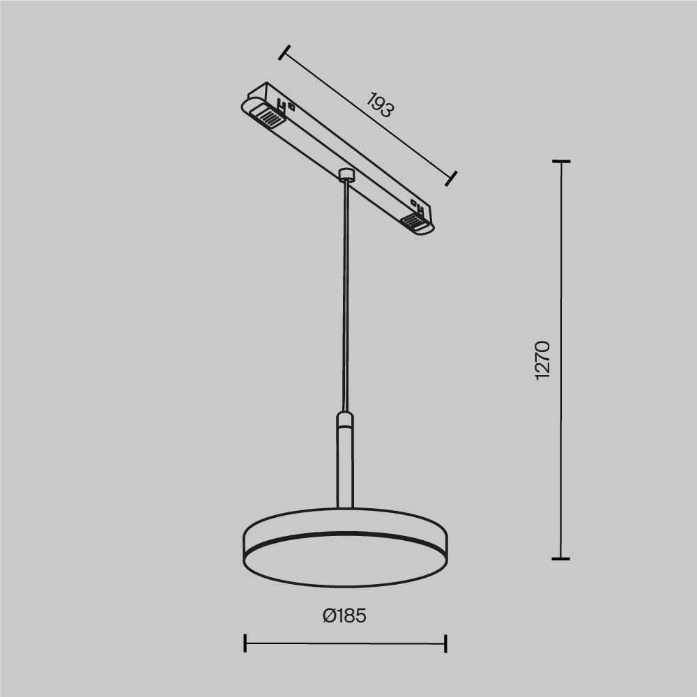 Трековый светильник Плато / Plato Exility 3000K 15Вт 120° Трековый светильник Technical TR123-2-15W3K-B — изображение 4