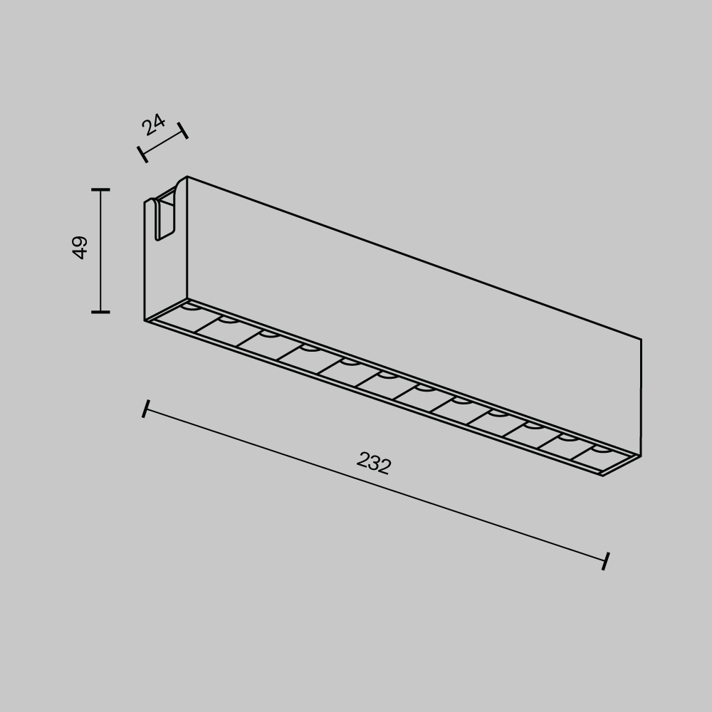 Трековый светильник Точки / Points Flarity 3000K 12Вт 40° Трековый светильник Technical TR150-1-12W3K-M-PT — изображение 2