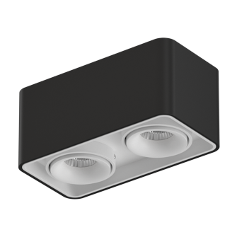 Накладной поворотный светодиодный светильник Ledron TUBING 2 Black-White