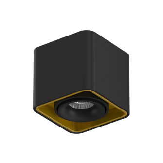 Накладной поворотный светодиодный светильник Ledron TUBING Black-Gold