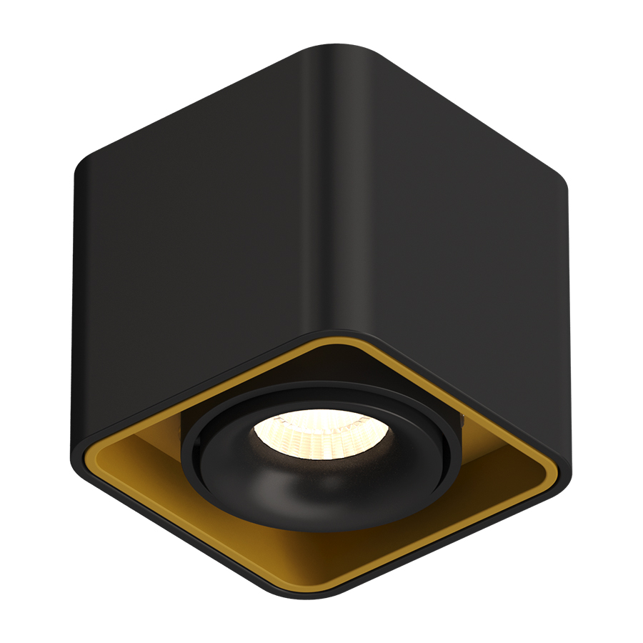Накладной поворотный светодиодный светильник Ledron TUBING Black-Gold — изображение 2