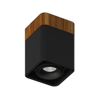 Накладной светодиодный светильник Ledron TUBING Wooden 30 Black TRIAC