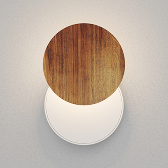 Настенный светодиодный светильник Ledron UFO G3 Wooden White Dim