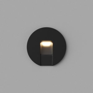 Встраиваемый светодиодный светильник для стен и ступеней Ledron WLB126/1W Black