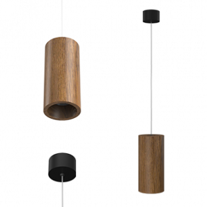 Подвесной светодиодный светильник Ledron Wooden Glass 2 Black