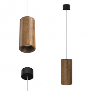 Подвесной светодиодный светильник Ledron Wooden Glass 2 White
